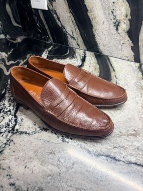 A. Testoni Penny Loafers US 9.5 M Leather.  Made in Italy extremely comfortable